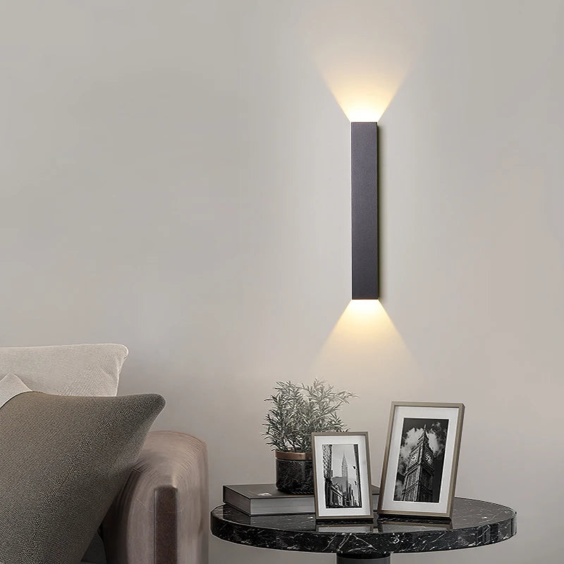 Modern nordic minimalist LED double head wall light