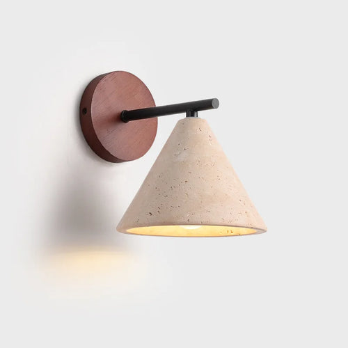 Decorative indoor natural stone LED wall light - vue 2 sur 7