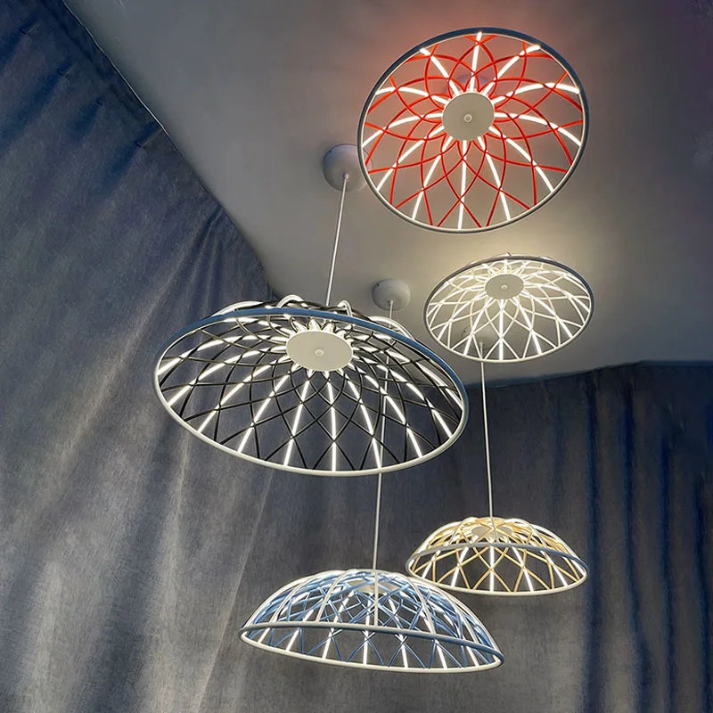 Modern braided rope ceiling light for interior decoration