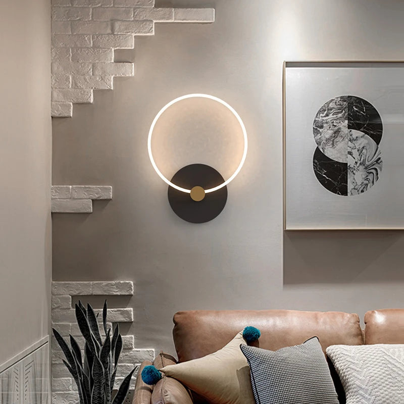 applique murale led moderne pour un éclairage décoratif intérieur - vue 5 sur 14