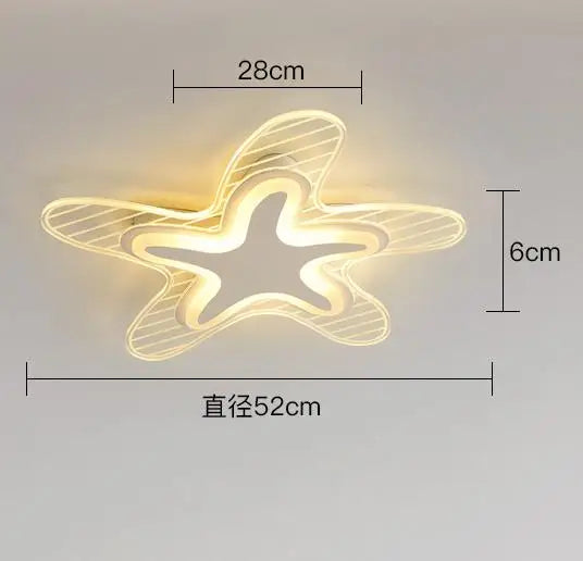 LED star ceiling light for decoration and interior lighting - vue 11 sur 12