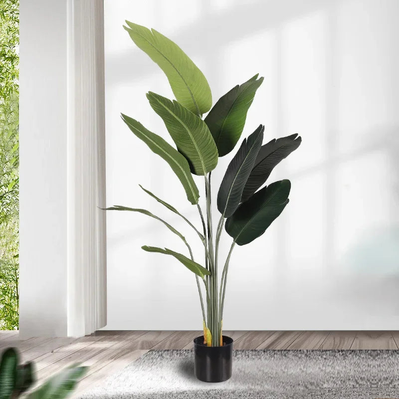 Large artificial potted banana tree for indoor and outdoor decoration