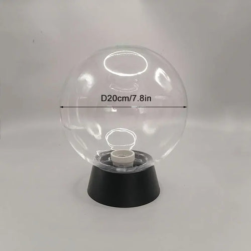 Outdoor black globe post lamp for garden and terrace lighting - vue 9 sur 15