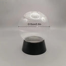 Outdoor black globe post lamp for garden and terrace lighting