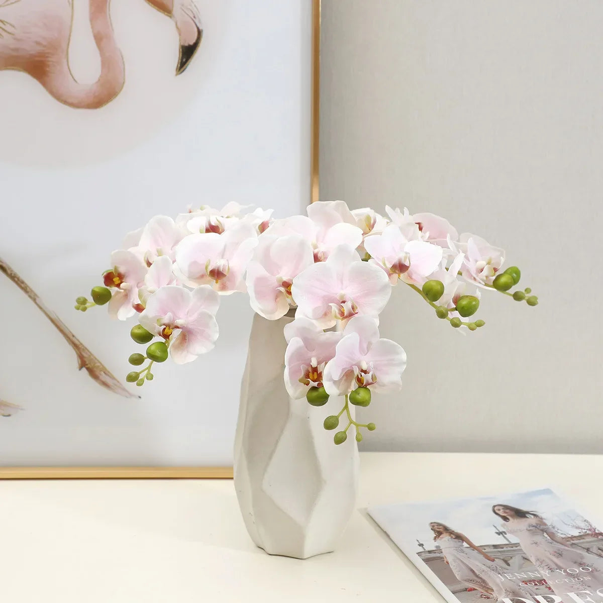 Realistic artificial phalaenopsis flowers for various decorations - vue 4 sur 11