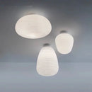 Modern Japanese style glass LED pendant light for elegant interiors