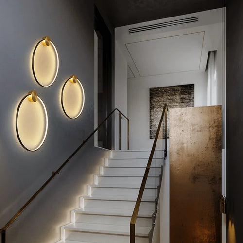 Round copper wall light for a creative luxury atmosphere - vue 4 sur 20