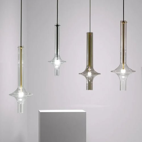 Modern nordic glass pendant light for interior decoration - vue 3 sur 10