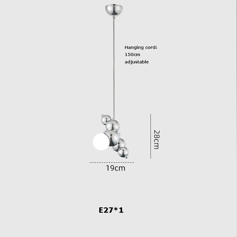 Dimmable LED molecular design chandelier trend 2024 - vue 14 sur 16