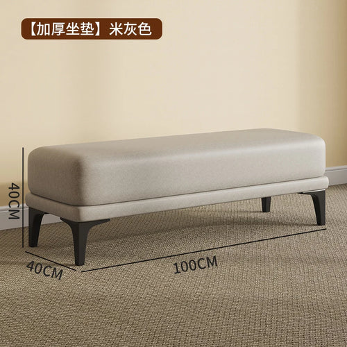 Nordic modern velvet stool unique and space-saving pouf - vue 22 sur 24