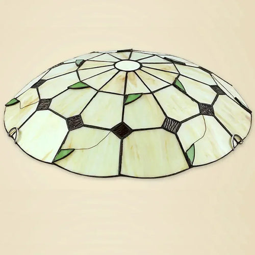 Mediterranean bohemian Tiffany stained glass chandelier for interior decor - vue 6 sur 9