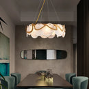 Nordic cloud mist glass chandelier with LED bulb
