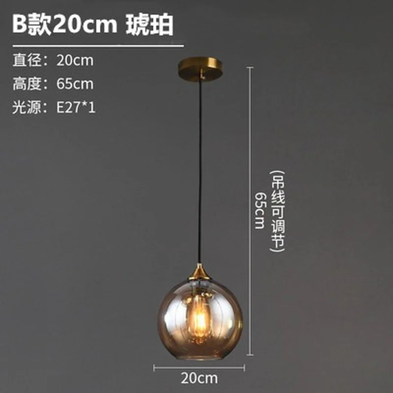 Nordic designer glass chandelier for interior decoration - vue 22 sur 26