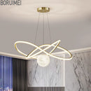 Modern aluminium pendant light for elegant interior decor