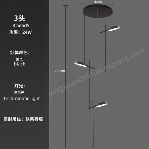 Modern acrylic pendant chandelier with creative 2023 LED design - vue 12 sur 17