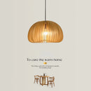 Modern handmade wooden pumpkin pendant light for decoration