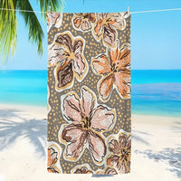 Vintage floral quick dry microfibre beach towel