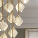 Nordic ceramic flower pendant light for interior decoration