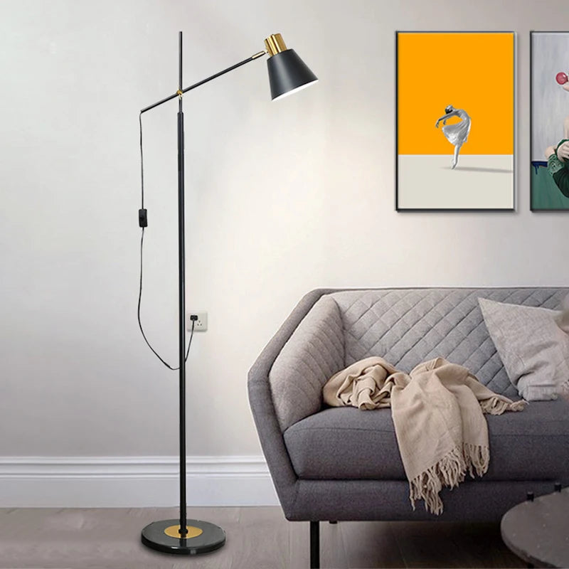Modern minimalist Nordic floor lamp with creative LED light
