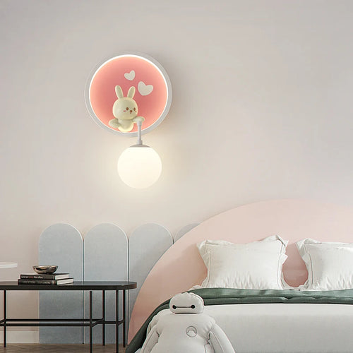 Creative cartoon bear cloud bedside lamp for children - vue 2 sur 9