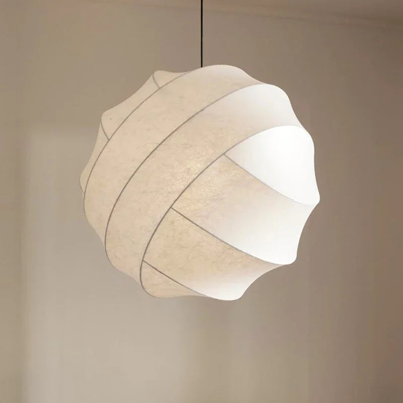 Wabi sabi silk pendant light for modern interior decor