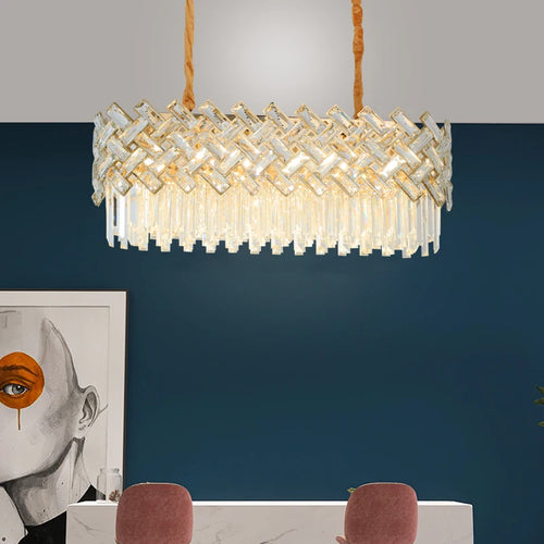 Modern crystal chandelier for elegant interior decoration - vue 6 sur 10