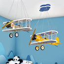 Creative helicopter airplane chandelier for modern children's room
