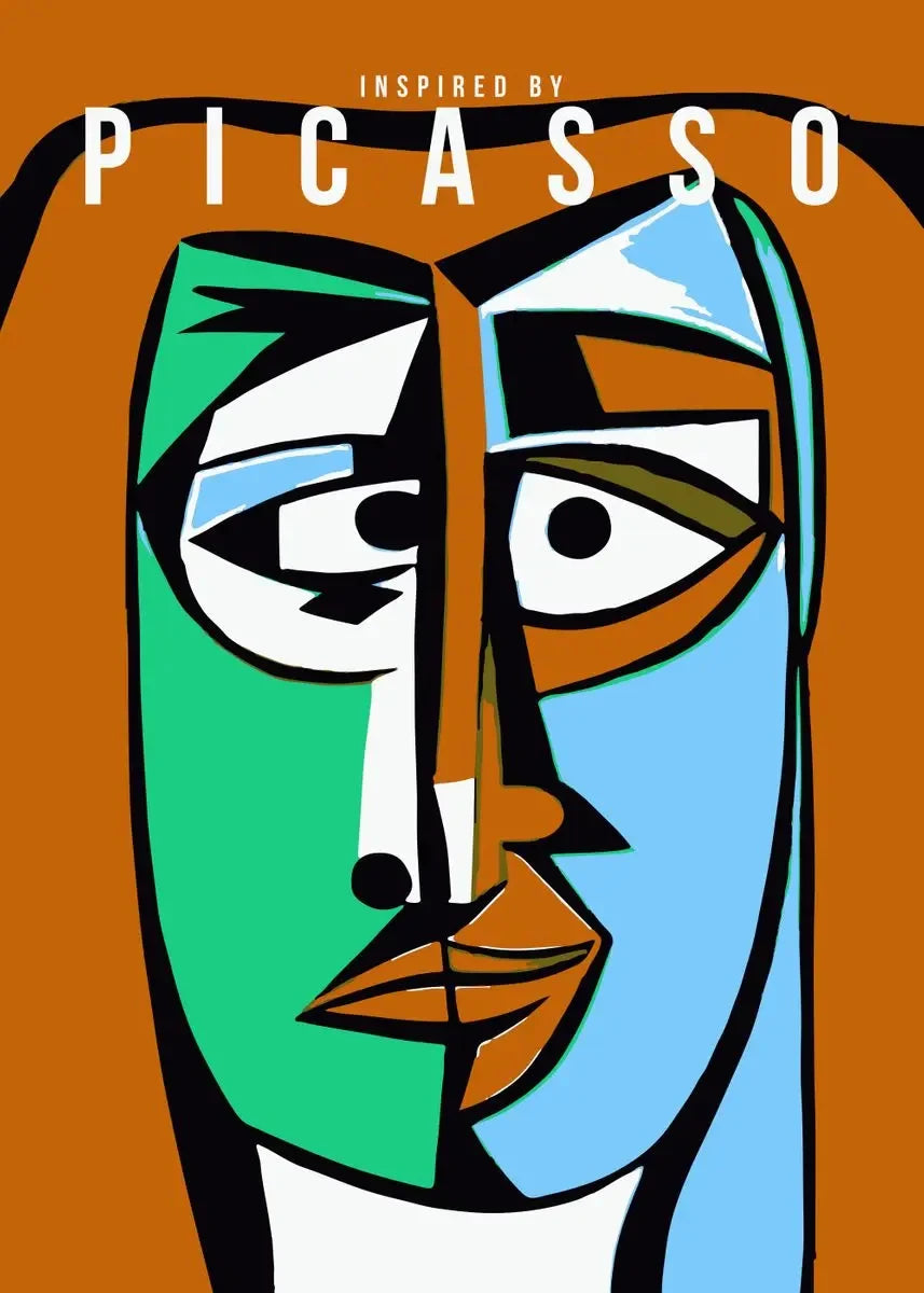 Vintage abstract pablo picasso women's portrait wall art decor