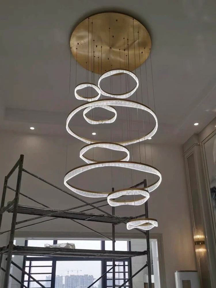 Modern nordic style LED pendant light for elegant interiors - vue 3 sur 10