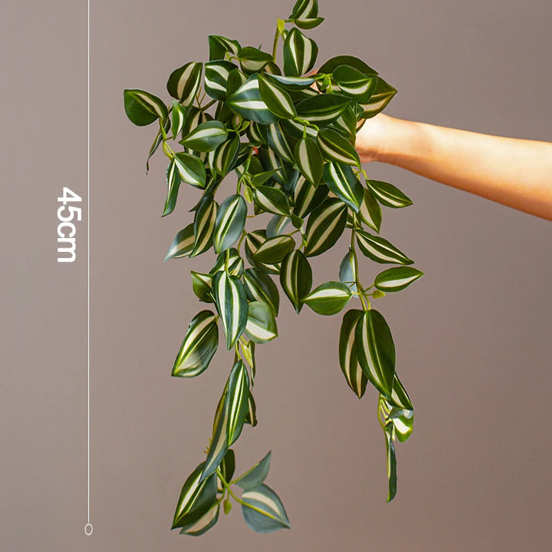 Artificial hanging rattan plants for indoor decoration - vue 9 sur 12