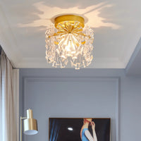 Modern luxury snowflake glass ceiling light