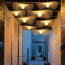Chinese style LED E27 bamboo pendant lamp for tatami, dining room or restaurant