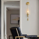 Modern copper wall light