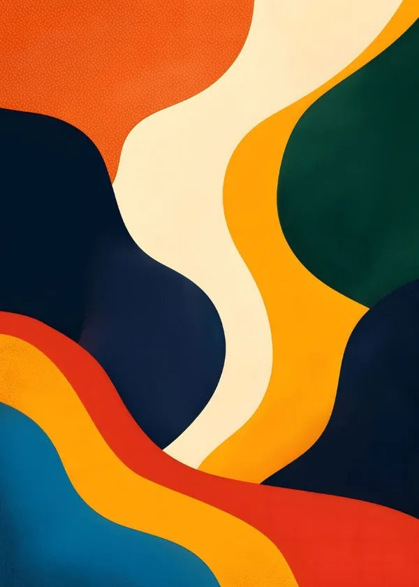Abstract painting for modern aesthetic wall decoration