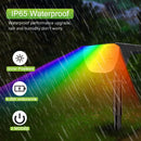20/18 LEDs RGB solar outdoor landscape spotlights colour changing 2 in 1 wireless waterproof solar wall light patio garden