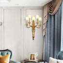 Copper wall light rococo style