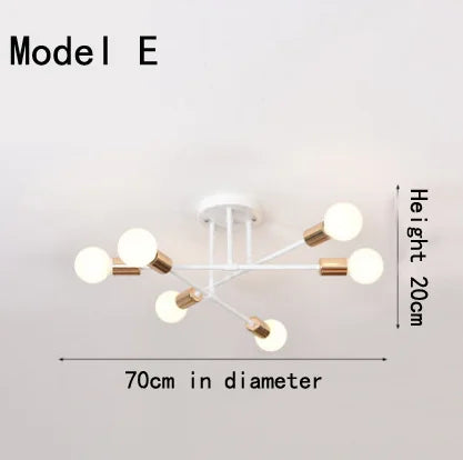Modern classic branch ceiling light - vue 11 sur 11