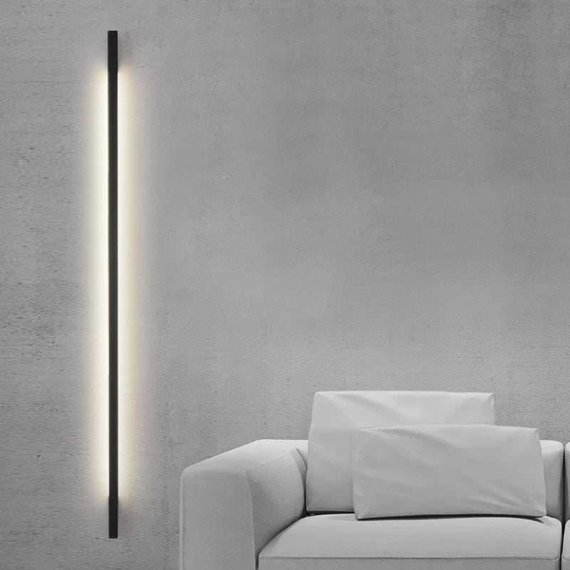 Modern minimalist creative LED strip wall light