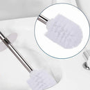 Stainless steel toilet brush and holder for bathroom