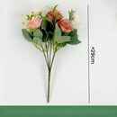 Artificial silk rose bouquet for home decoration