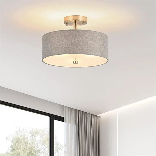 Vintage fabric ceiling light for a warm and welcoming atmosphere