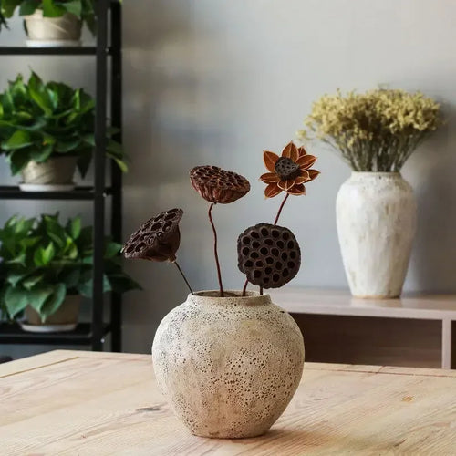 retro ceramic vase for flowers and decoration