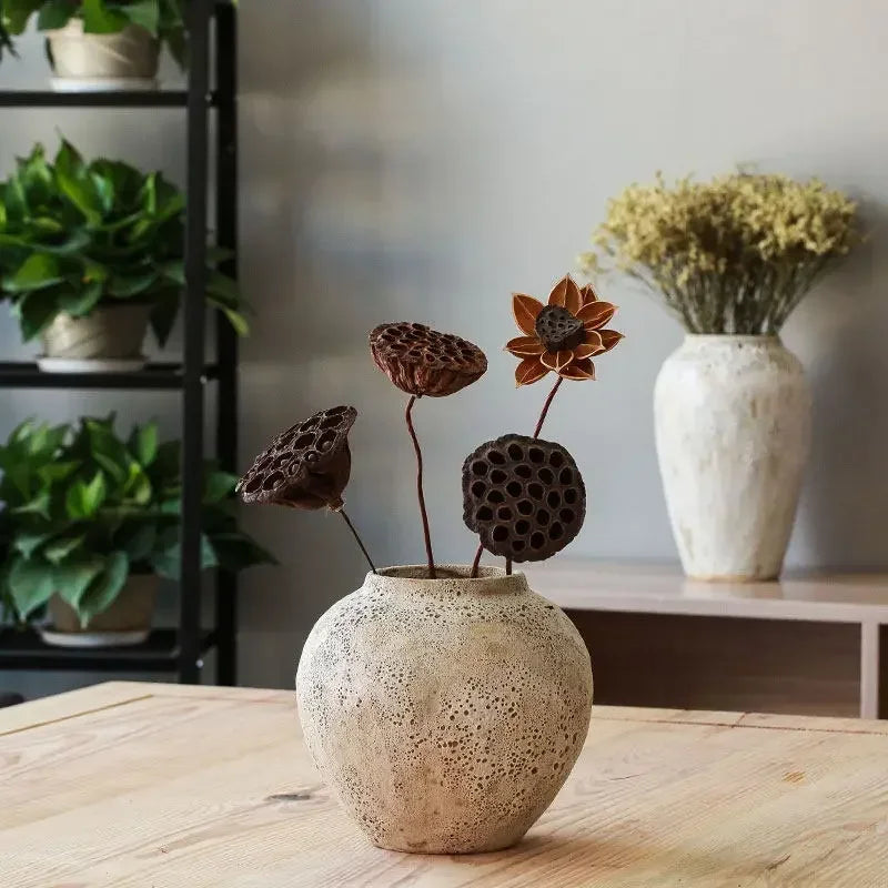 retro ceramic vase for flowers and decoration