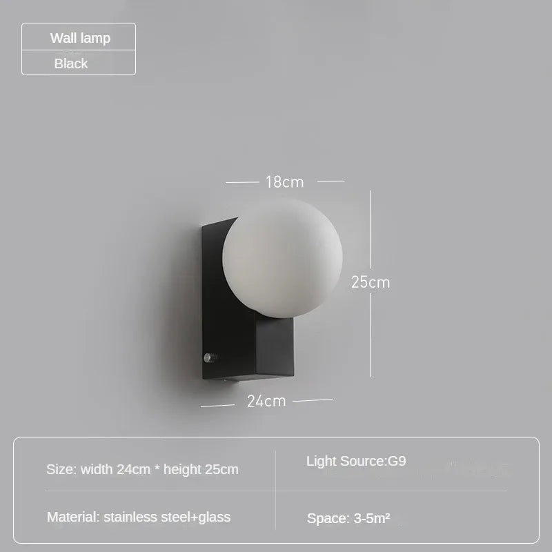 Minimalist stainless steel wall light for modern interiors - vue 10 sur 10