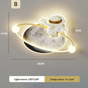 Children's astronaut ceiling light modern creative LED