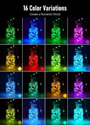 LED string lights with remote control for parties and events