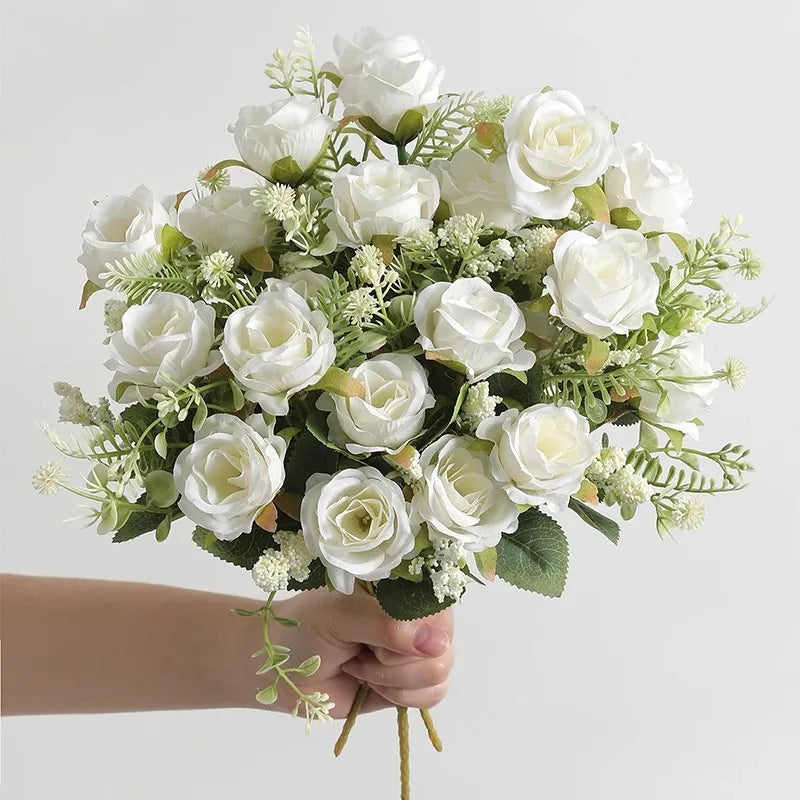 Artificial peony bouquet for weddings and home decor