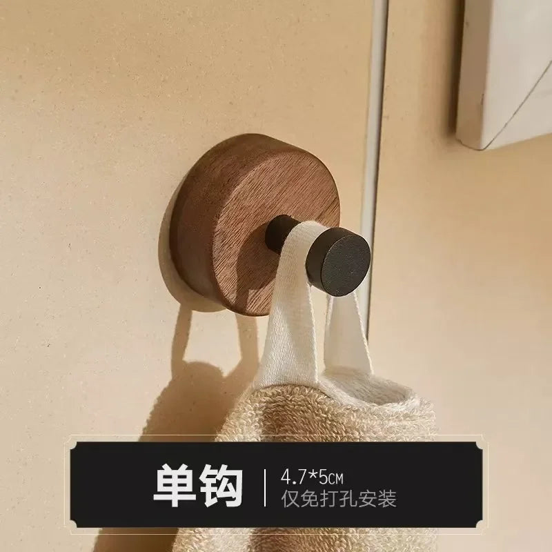 wooden bathroom hardware set - vue 12 sur 18