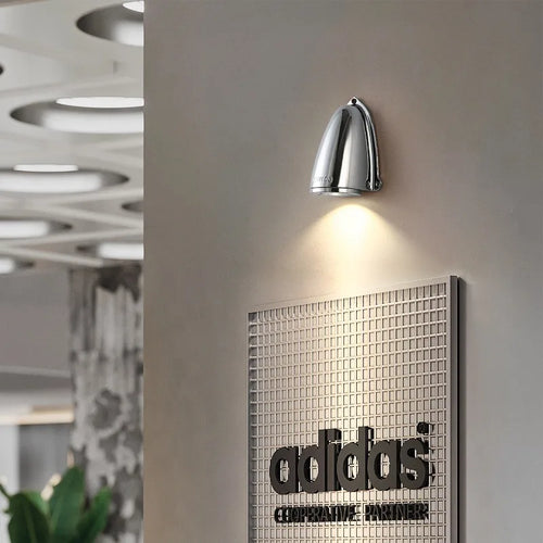 Industrial style vintage cast aluminium wall light - vue 2 sur 7