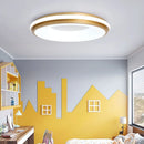 Modern nordic LED macaron circular ceiling light for bedroom, children's room or living room